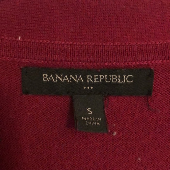 Wrap around plum sweater from Banana Republic. Size small. Gently used - Picture 3 of 4